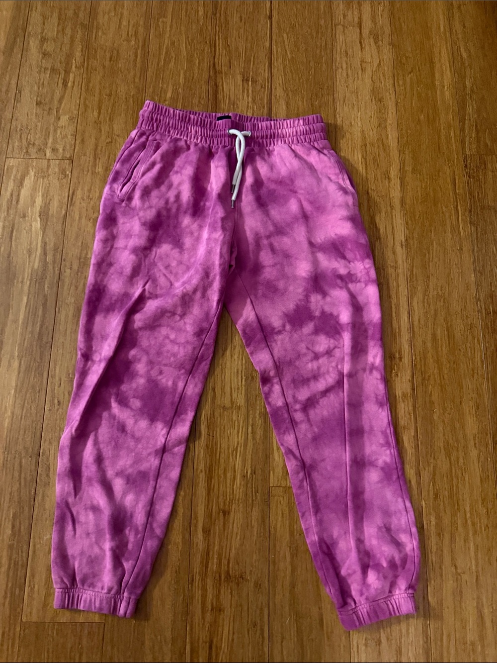 GAP, Pink/Purple Tie-Dye Jogger Sweatpants